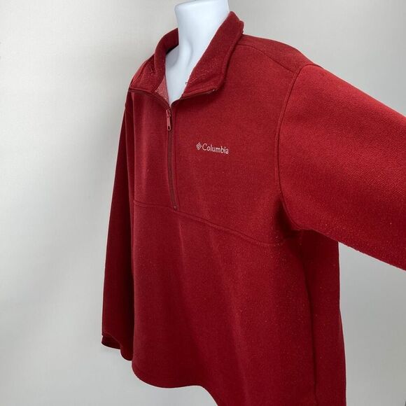 Columbia Quarter Zip Fleece Omni-Heat Mens Size XL - Picture 6 of 10